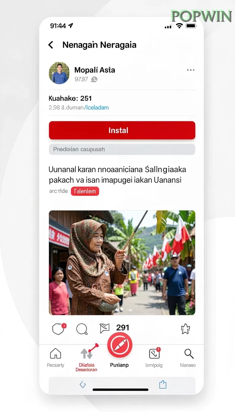 Cuplikan layar ADAM77 — halaman utama